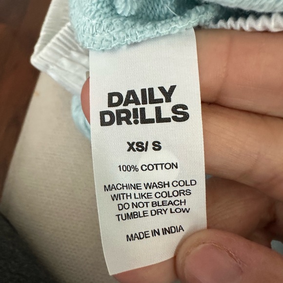 DAILY DRILLS BOXER JOGGER SWEATPANTS LIGHT BLUE SIZE XS-S - Picture 8 of 9